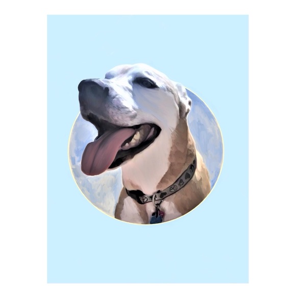 CUSTOM FRAMED PET PORTRAIT PAINTING - Picture 3 of 7